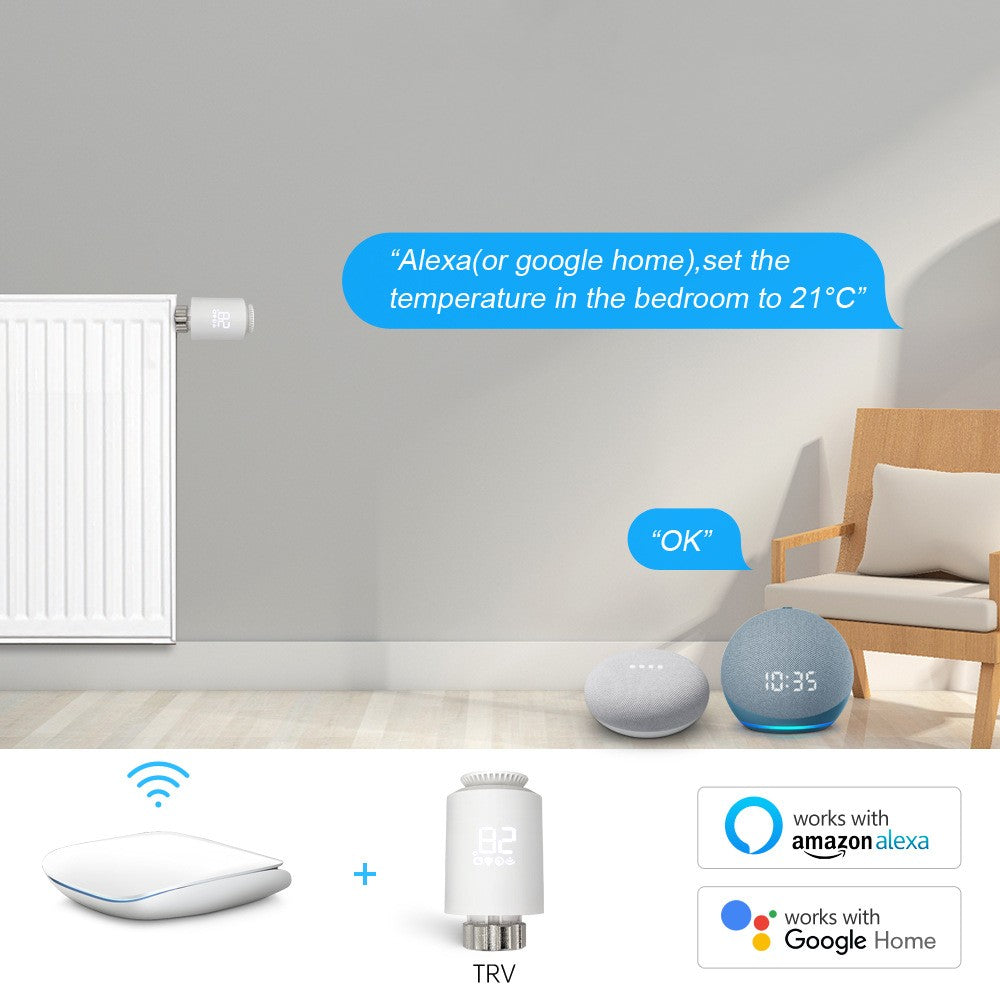 Smart radiator thermostat valve with mobile APP intelligent temperature control
