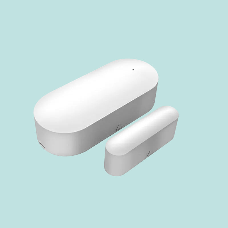 Tuya WiFi smart magnetic door sensor with anti‑theft alarm and app push notifications