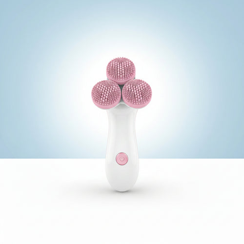 3D smart electric silicone facial cleanser with 3D massage vibration”