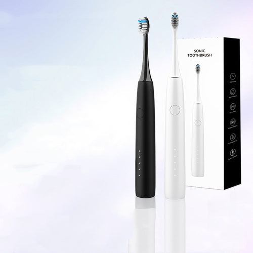 Smart waterproof portable electric toothbrush with sonic cleaning and travel‑friendly design