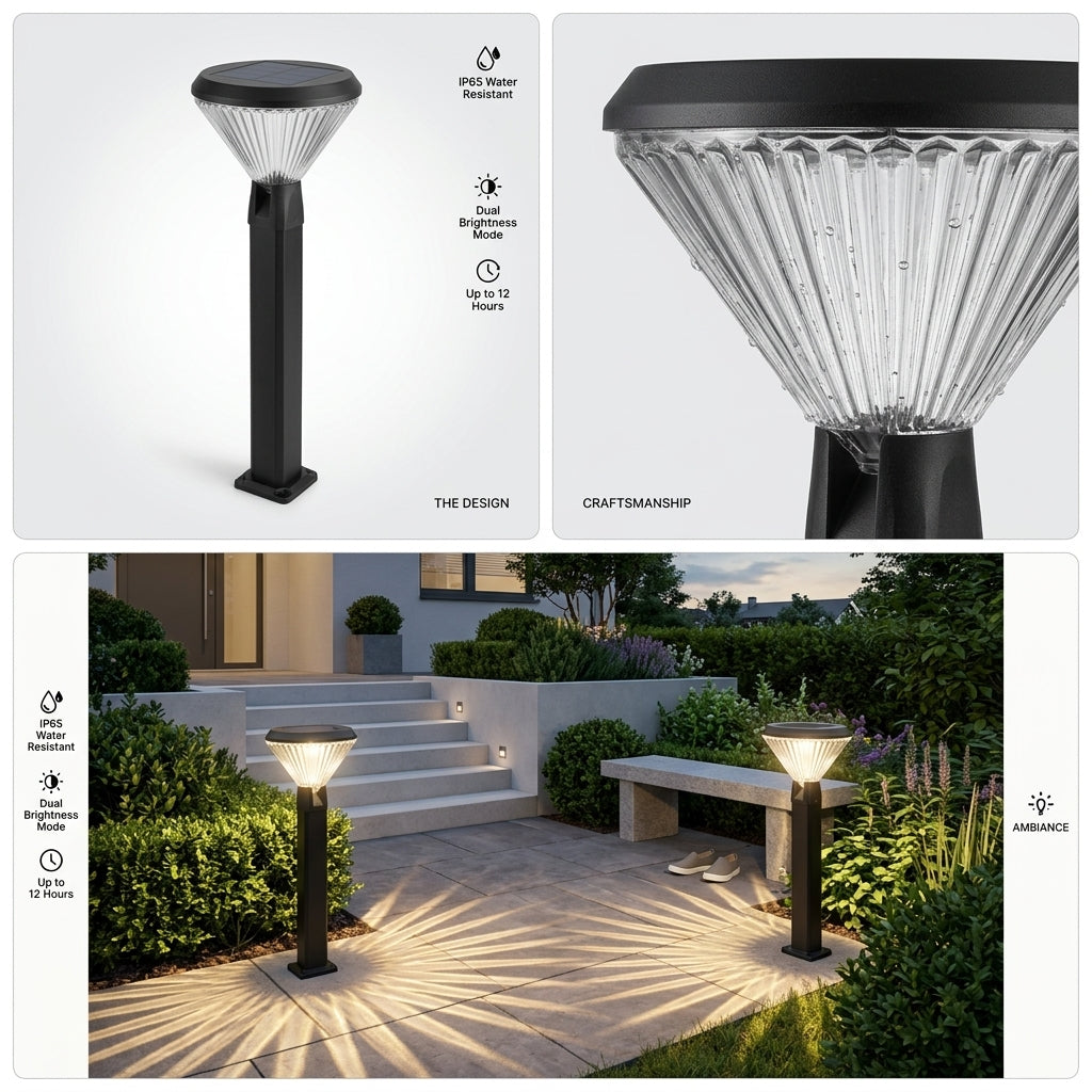 Aluminium Solar Path Bollard