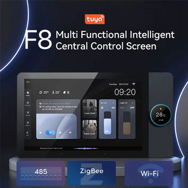 Graffiti smart central control home panel with touch screen and smart home automation features