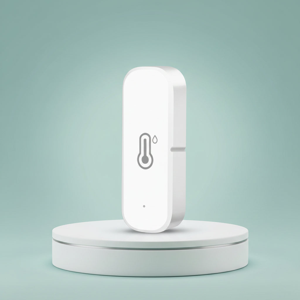 Zigbee smart hygrograph with WiFi app monitoring and voice control for temperature and humidity tracking