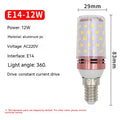 LED bulb with specifications on a white background