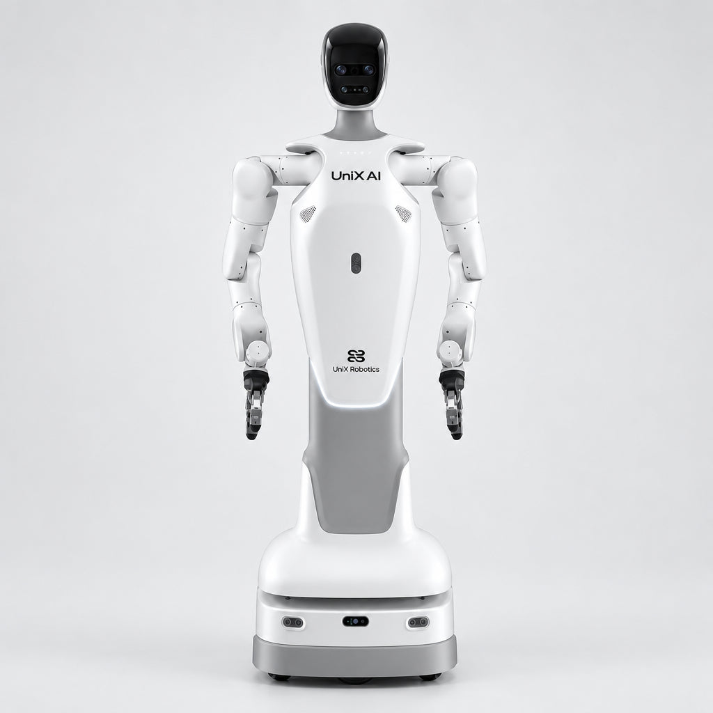 UniX AI Wanda 2.0 Wheeled Dual-Arm Humanoid Robot